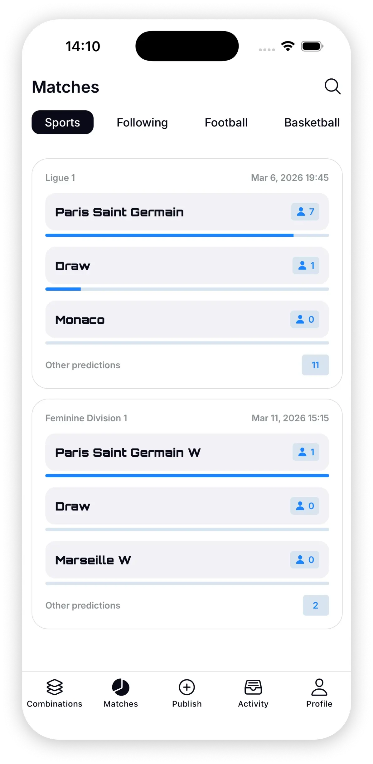 Perfil do utilizador